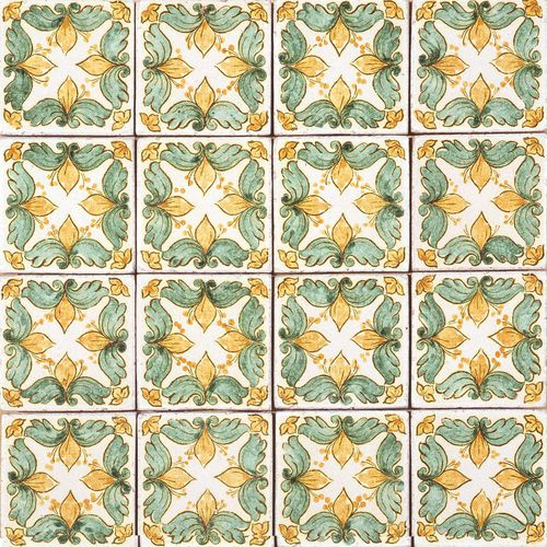 Terrakottafliesen - VERDE RAME : V02 - Ceramiche Militello art & design S.R.L - für den Innenraum / Wand / bodenstehend