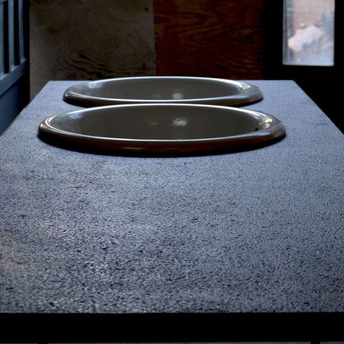 Lavastein-Arbeitsplatte - BASALTIC - Ceramiche Militello art & design S.R.L - für Küche / für Badezimmer / grau