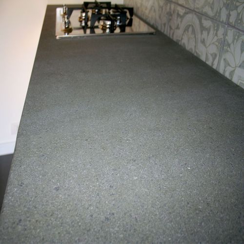 Lavastein-Arbeitsplatte - BASALTIC : PIANALE - Ceramiche Militello art & design S.R.L - für Küche / grau / Mattfinish