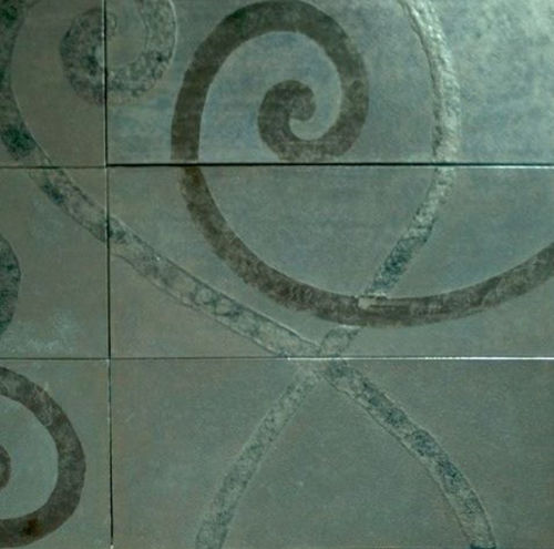 Lavaoptikfliesen - BASALTIC : MAIOLICATA ARGENTO COPIA - Ceramiche Militello art & design S.R.L - für den Innenraum / Wand / bodenstehend