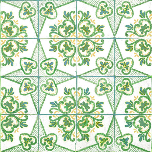 Fliesen / emaillierte Keramik - VERDE RAME - Ceramiche Militello art & design S.R.L - Terrakotta / handgemalt / für den Innenraum