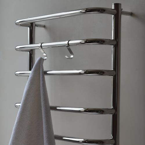 Moderner Garderobenhaken - ROUND  - MARIO DESIGN RADIATORS - Edelstahl / individuell / für Badezimmer