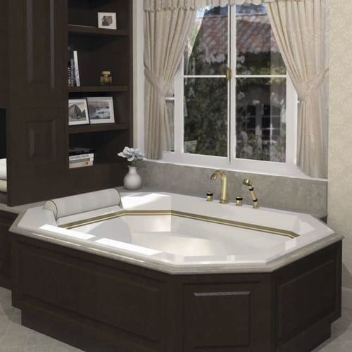 Badewanne für Wohnungen - Diamant - WATERGAME COMPANY - zur beruflichen Nutzung / Verbundwerkstoff / modern