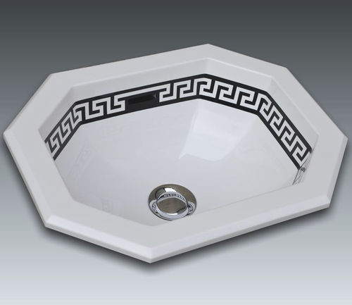 Einbau-Handwaschbecken - GENOVA 1 - WATERGAME COMPANY - achteckig / Verbundwerkstoff