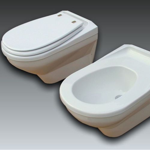 Wandhängendes WC - NEW SEAT 2 - WATERGAME COMPANY - Keramik / nicht angegeben / für Privatgebrauch