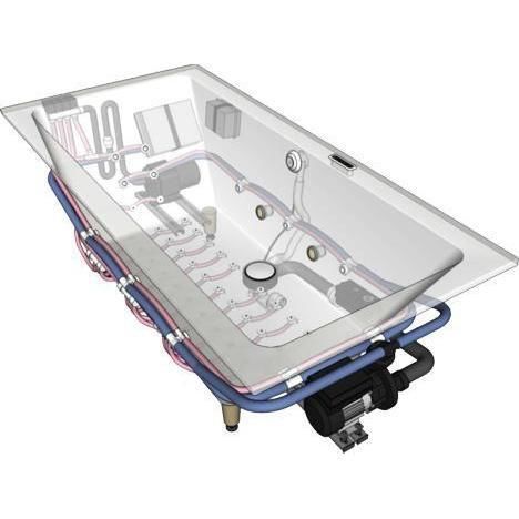 Einbau-Badewanne - AERO-HYDROBAIN - WATERGAME COMPANY - zur beruflichen Nutzung / Verbundwerkstoff / modern