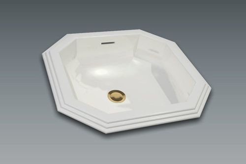 Aufsatzwaschbecken - ZENITH - WATERGAME COMPANY - Verbundwerkstoff / individuell gestaltbar / achteckig