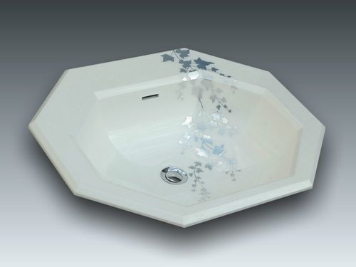 Einbauwaschbecken - GENOVA 3 - WATERGAME COMPANY - Verbundwerkstoff / individuell gestaltbar / Mattfinish