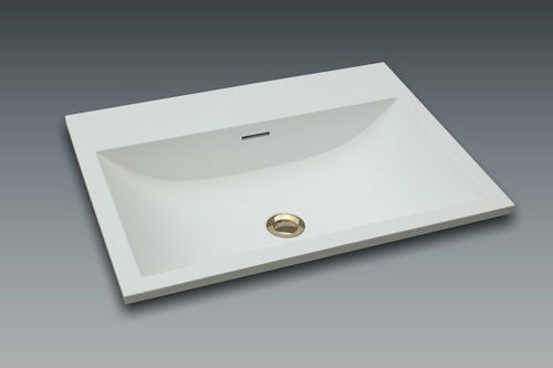 Einbauwaschbecken - CLUB 2 - WATERGAME COMPANY - Verbundwerkstoff / Mattfinish / Hochglanz