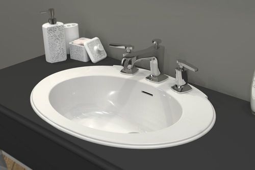 Einbauwaschbecken - ATHENA 2 - WATERGAME COMPANY - Verbundwerkstoff / Mattfinish / Hochglanz