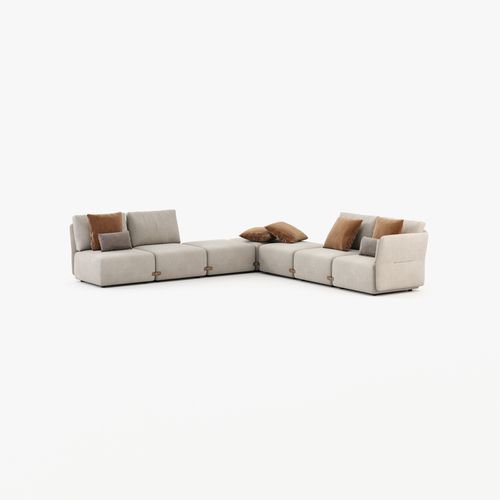 Modulsofa - CASABLANCA  - Laskasas - modern / Stoff / mit Armlehnen