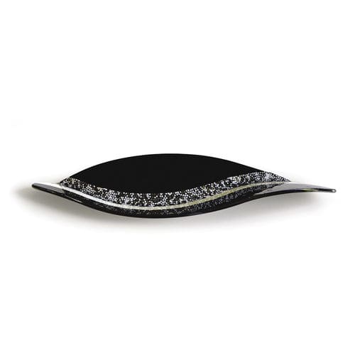 Muranoglas-Tischdekoration - ONDA BLACK&WHITE - veveglass - handgefertigt / modern / individuell gestaltbar
