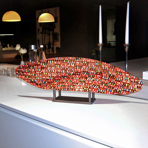 Muranoglas-Tischdekoration - ONDA SUNSHINE - veveglass - handgefertigt / modern / individuell gestaltbar