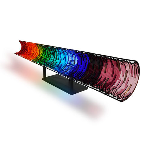 Metallskulptur - BRAZIL CONE - veveglass - Muranoglas / handgefertigt / freistehend