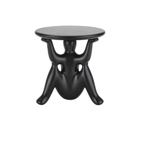 Beistelltisch / originelles Design - HELPYOURSELF - Qeeboo - Polyethylen / Gestell aus Polyethylen / rund
