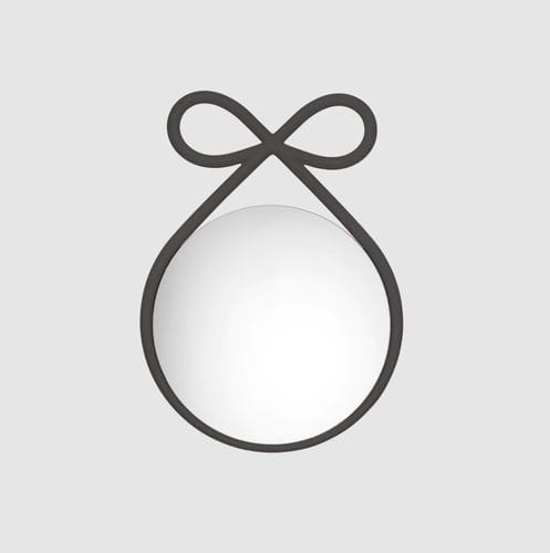 Wandmontierter Spiegel - RIBBON - Qeeboo - für Gewerbegebrauch / modern / rund