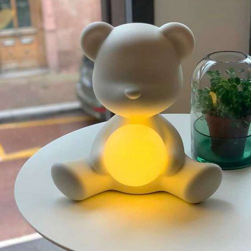 Tischlampe - TEDDY - Qeeboo - Polyethylen / originelles Design / mit Akku