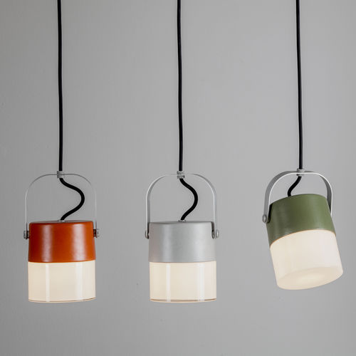 Hängelampe - SWING  - TOSCOT - Aluminium / geblasenes Glas / Keramik