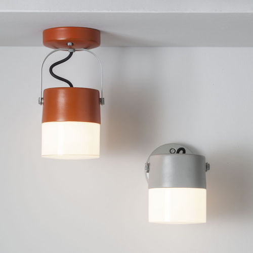 Moderne Deckenleuchte - SWING  - TOSCOT - rund / geblasenes Glas / Aluminium