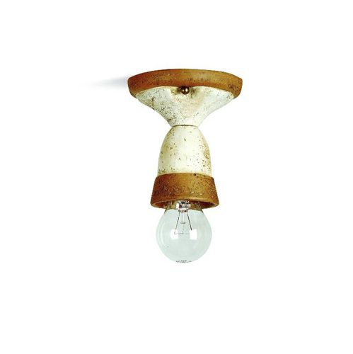 Moderne Deckenleuchte - SETTIMELLO - TOSCOT - rund / Messing / Keramik