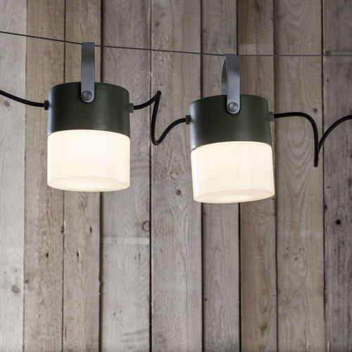 LED-Seilleuchte - SWING  - TOSCOT - rund / Aluminium / geblasenes Glas