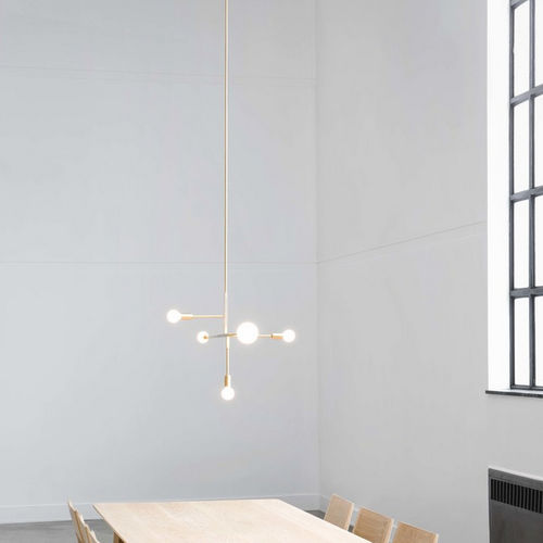 Hängelampe - Lambert et Fils - Messing / Glas / modern