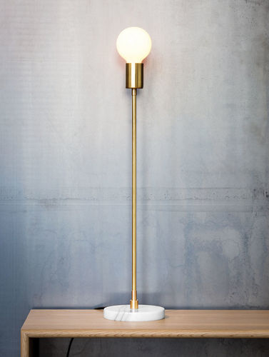 Tischlampe - LUNA - Lambert et Fils - Messing / Marmor / modern