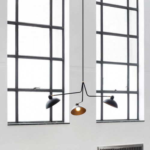 Hängelampe - TRIPLE - Lambert et Fils - Aluminium / pulverbeschichteter Stahl / Glas