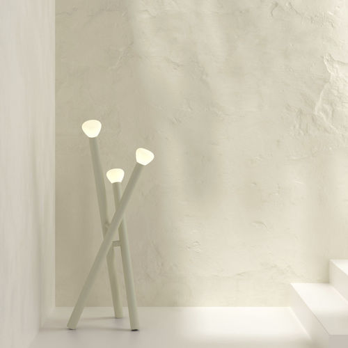 Stehleuchte - 05 - Lambert et Fils - Aluminium / geblasenes Glas / Milchglas