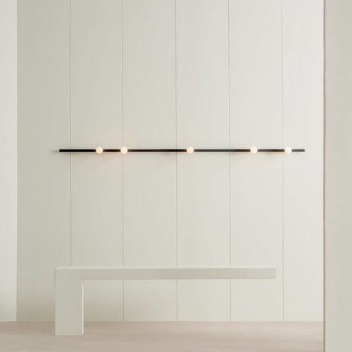 Moderne Wandleuchte - LINE - Lambert et Fils - für den Innenraum / Aluminium / Messing