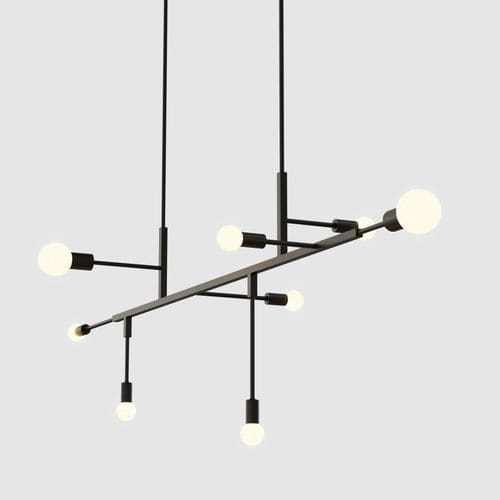Hängelampe - 07 - Lambert et Fils - Messing / Glas / modern
