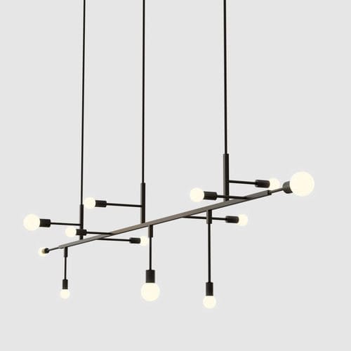 Hängelampe - 08 - Lambert et Fils - Messing / Glas / modern