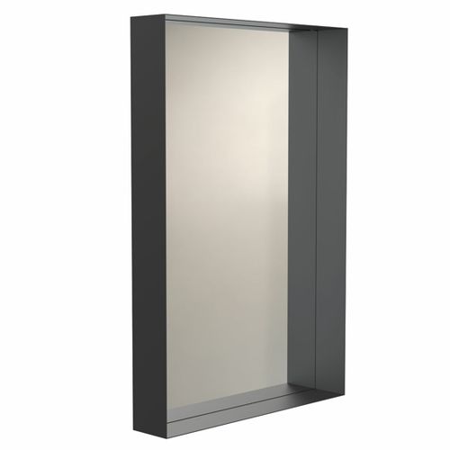 Wandmontierter Spiegel für Badezimmer - U4128 - Frost A/S - modern / rechteckig / mit Regal