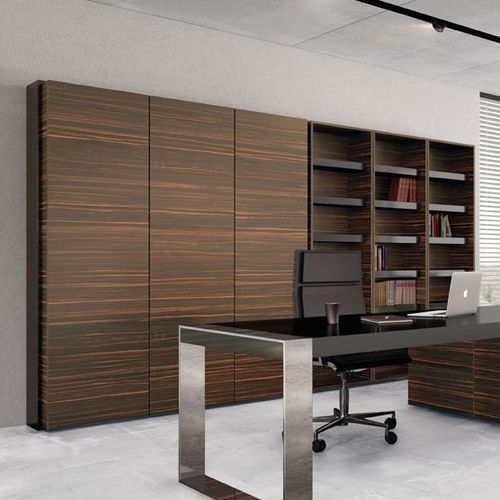 Niedriger Aktenschrank - BRIX - GONZAGA-PRO D.O.O. - hoch / Holzfurnier / lackiertes Holz