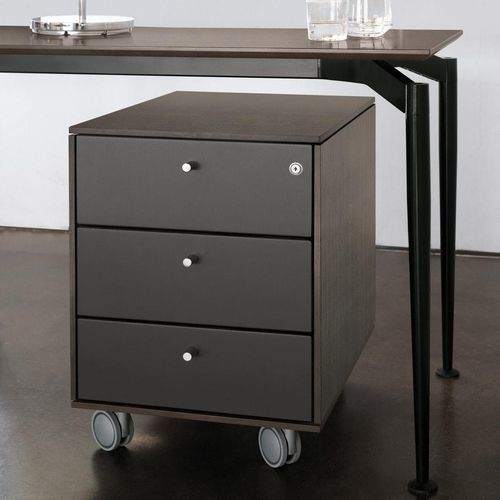 Holz-Schreibtischcontainer - SPYN - GONZAGA-PRO D.O.O. - mit 3 Schubladen / Modular / mobil