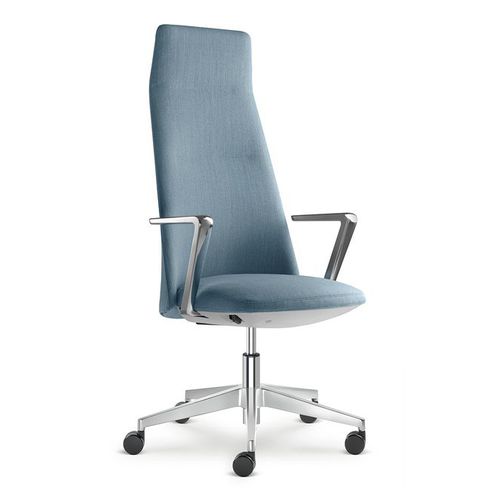 Moderner Chefsessel - MELODY DESIGN - LD Seating s.r.o. - Stoff / Chrom / mit hoher Rückenlehne