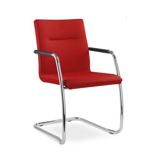 Konferenzstuhl für den Innenraum - SEANCE CARE  - LD Seating s.r.o. - poliertes Aluminium / Gestell aus Stahl / Polster