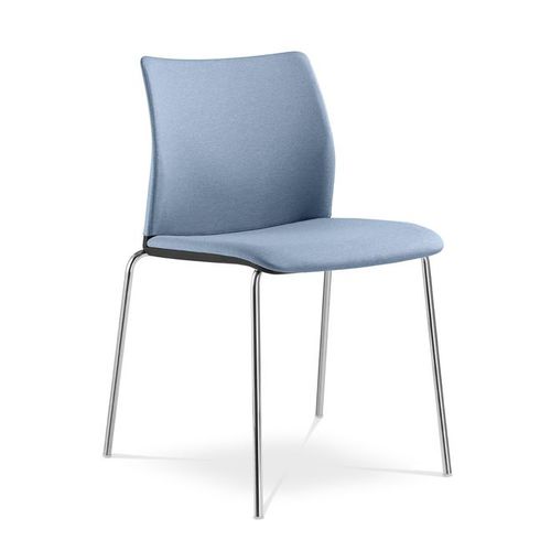 Moderner Konferenzstuhl - TREND  - LD Seating s.r.o. - für den Innenraum / Stoff / Gestell aus verchromtem Stahl