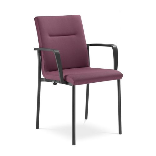 Konferenzstuhl für den Innenraum - SEANCE CARE - LD Seating s.r.o. - pulverbeschichteter Stahl / stapelbar / für Gewerbegebrauch