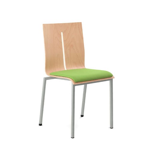 Moderner Konferenzstuhl - TWIST  - LD Seating s.r.o. - für den Innenraum / Buche / Gestell aus pulverbeschichtetem Stahl