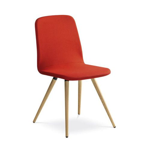 Moderner Konferenzstuhl - SUNRISE  - LD Seating s.r.o. - für den Innenraum / Stoff / Gestell aus Eiche
