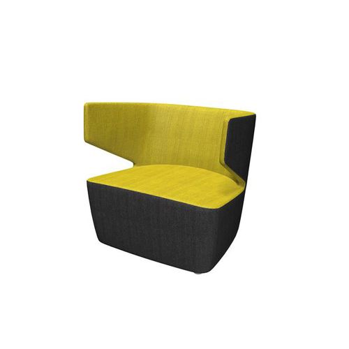 Moderner Clubsessel - CLUB-K1 - LD Seating s.r.o. - Schaumstoff / schwarz / gelb