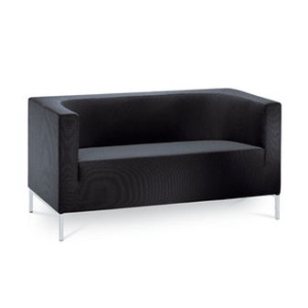 Modernes Sofa - KUBIK/2 - LD Seating s.r.o. - schwarz / Zweisitzer