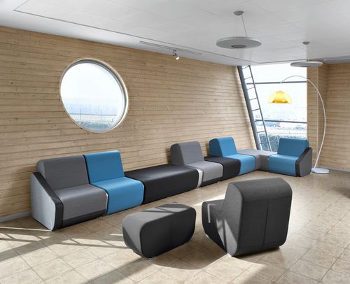 Modulsofa - OPEN PORT - LD Seating s.r.o. - modern / Stoff / für öffentliche Bereiche