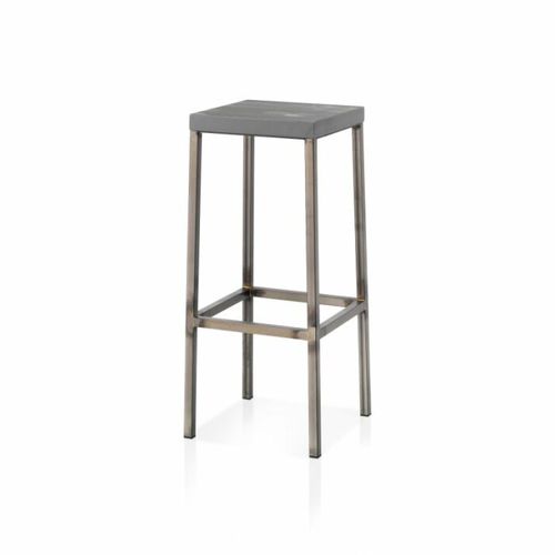Industriestil-Barhocker - NELSON  - PF Stile Srl - Wolle / HPL / Gestell aus Stahl