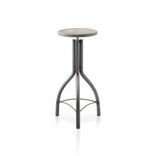Moderner Barhocker - SHABBY  - PF Stile Srl - Holz / Gestell aus Stahl / mit 3 Beinen
