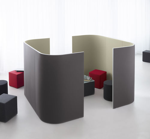 Modularer Einzelarbeitsplatz - CORNER  - PREFORM GmbH - für 4 Personen / Gips / Schaumstoff