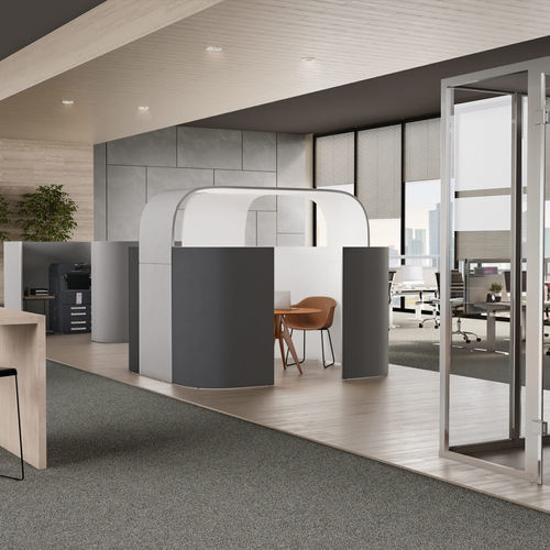 Modularer Einzelarbeitsplatz - DISCRETO - PREFORM GmbH - Stoff