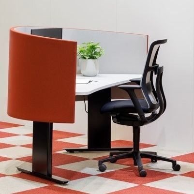 Tisch-Bürotrennwand - PREFORM GmbH - Stoff / Akustik / Schutz