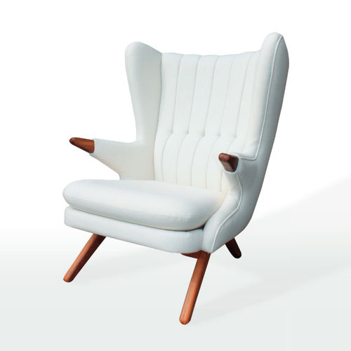 Moderner Sessel - BAMSE - Skipper Furniture AB - Stoff / Eiche / Teakholz